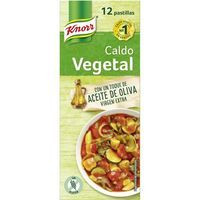 Caldo vegetal KNORR, 12 pastillas, caja 120 g