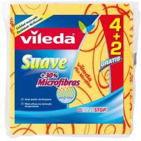 Bayeta suave VILEDA, pack 4+2 uds