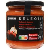 Salsa de tomate Eroski SELEQTIA, frasco 350 g