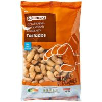 Cacahuetes con cáscara tostados EROSKI, bolsa 400 g