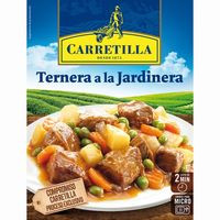 Ternera a la jardinera CARRETILLA, bandeja 275 g