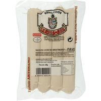 Salchichas Bratwurst de pavo LARRASOAÑA, sobre 300 g