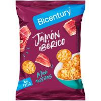 Mini tortitas de jamón ibérico BICENTURY Nackis, paquete 70 g