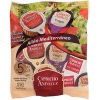 Aliño mediterráneo (aceite-vinagre-sal) C. ANDALUZ, pack 5 unid.