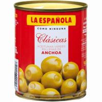 Aceitunas rellenas de anchoa LA ESPAÑOLA, lata 100 g