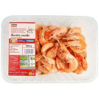 Langostino cocido calibre 80/100 EROSKI basic, bandeja 450 g