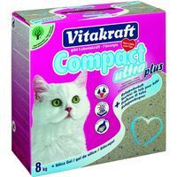 Arena aglomerante con silice gato VITAKRAFT, caja 8 kg