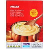 Puré de patatas EROSKI, pack 4x125 g