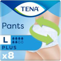 Pants de incontinencia plus Talla L TENA, paquete 9 uds