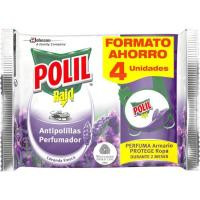 Colgador anti las lavanda POLIL, pack 4 unid.