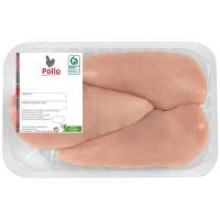 Pechugas enteras de pollo 2 ud EROSKI, bandeja 580 g