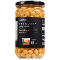 Garbanzo cocido Eroski SELEQTIA, frasco 400 g