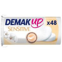 Discos desmaquilladores oval DEMAK'UP SENSITIVE, paquete 48 uds