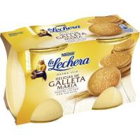 Postre lácteo de galleta María LA LECHERA, pack 2x125 g