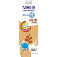 Leche de crecimiento con galleta 1+ NESTLÉ, brik 1 litro