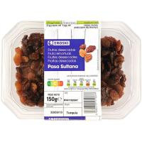 Pasas sultana EROSKI, tarrina 150 g