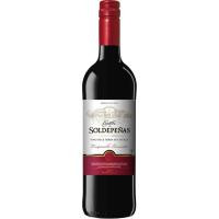 Vino Tinto Joven Valdepeñas CASTILLO SOLDEPEÑAS, botella 75 cl