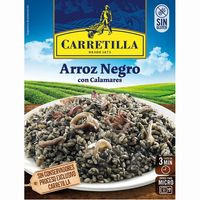 Arroz negro con calamares CARRETILLA, bandeja 300 g