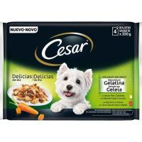 Gelatina multipack CÉSAR, pack 4x100 g