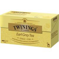 Té Earl Grey TWININGS, caja 25 sobres