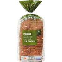 Pan de molde de centeno-semillas EROSKI, paquete 675 g