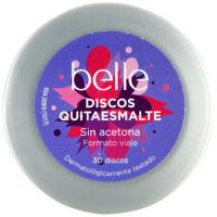 Discos quitaesmalte sin acetona BELLE, lata 30 unid.