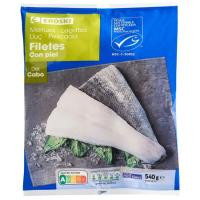 Filete de merluza con piel EROSKI, bolsa 540 g