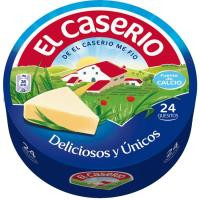 Queso fundido EL CASERÍO, 24 porciones, caja 375 g