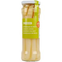 Espárrago grueso 8/12 piezas EROSKI, frasco 205 g