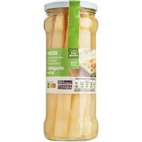 Espárrago muy grueso 9/12 piezas EROSKI, frasco 325 g