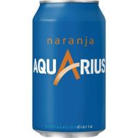 Bebida isotónica sabor naranja AQUARIUS, lata 33 cl