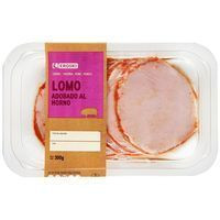 Lomo adobado al horno EROSKI, bandeja 300 g
