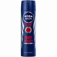 Desodorante para hombre Dry impact NIVEA MEN, spray 200 ml