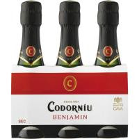 Cava Seco CODORNÍU Benjamin, pack 3x20 cl