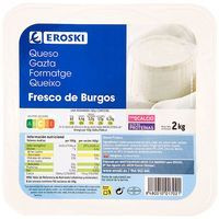 Queso fresco tradicional Burgos EROSKI, al corte, compra mínima 250 g