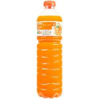 Refresco de naranja sin gas EROSKI, botella 1,5 litros