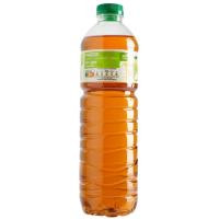 Refresco de manzana sin gas EROSKI, botella 1,5 litros