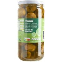 Coles de Bruselas medianas EROSKI, frasco 400 g