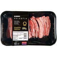 Costilla de cerdo ibérico EROSKI, bandeja aprox. 400 g