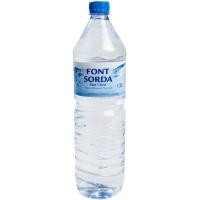 Agua mineral FONT SORDA, botella 1,5 litros