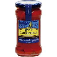 Pimiento de piquillo entero LA CARRETILLA, frasco 225 g