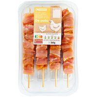 Pincho de pollo al curry EROSKI, bandeja 360 g