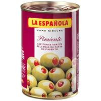 Aceitunas rellenas de pimiento LA ESPAÑOLA, lata 130 g