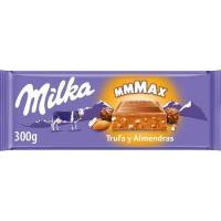 Chocolate relleno de trufa-almendra MILKA, tableta 300 g