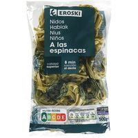 Nidos de espinaca EROSKI, paquete 500 g