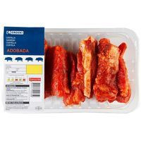 Costilla de cerdo adobada en tiras EROSKI, bandeja aprox. 500 g
