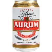 Cerveza AURUM, lata 33 cl