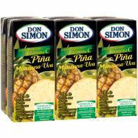Zumo de piña-uva DON SIMON, pack 6x20 cl