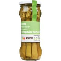 Espárrago verde EROSKI, frasco 185 g