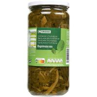 Espinaca EROSKI, frasco 425 g